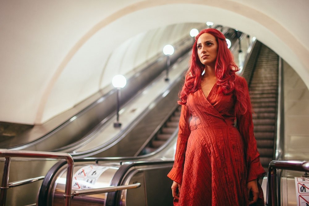 Игра Престолов на станции Маяковская.